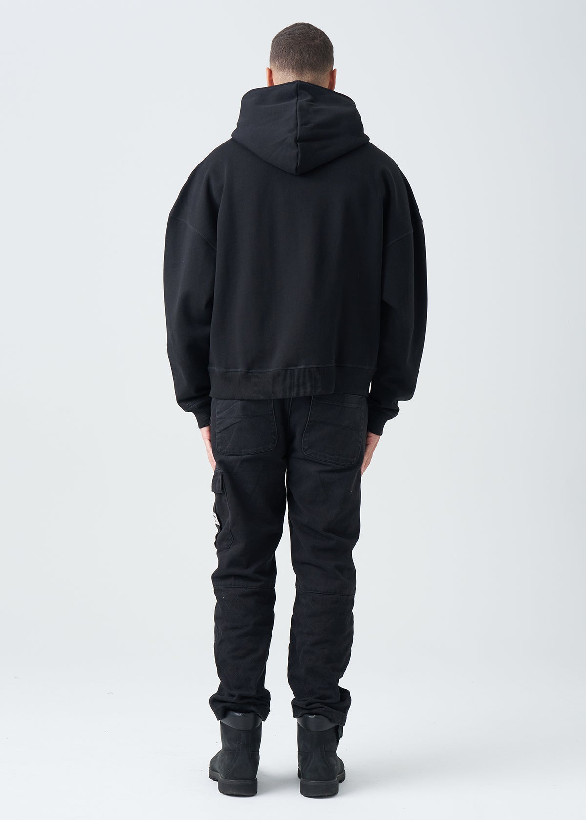 14 OZ Oversized Boxy Cropped Heavyweight Full-Zip Sweatshirt