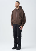 14 OZ Oversized Boxy Cropped Heavyweight Full-Zip Sweatshirt