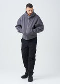 14 OZ Oversized Boxy Cropped Heavyweight Full-Zip Sweatshirt