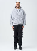 14 OZ Oversized Boxy Cropped Heavyweight Full-Zip Sweatshirt