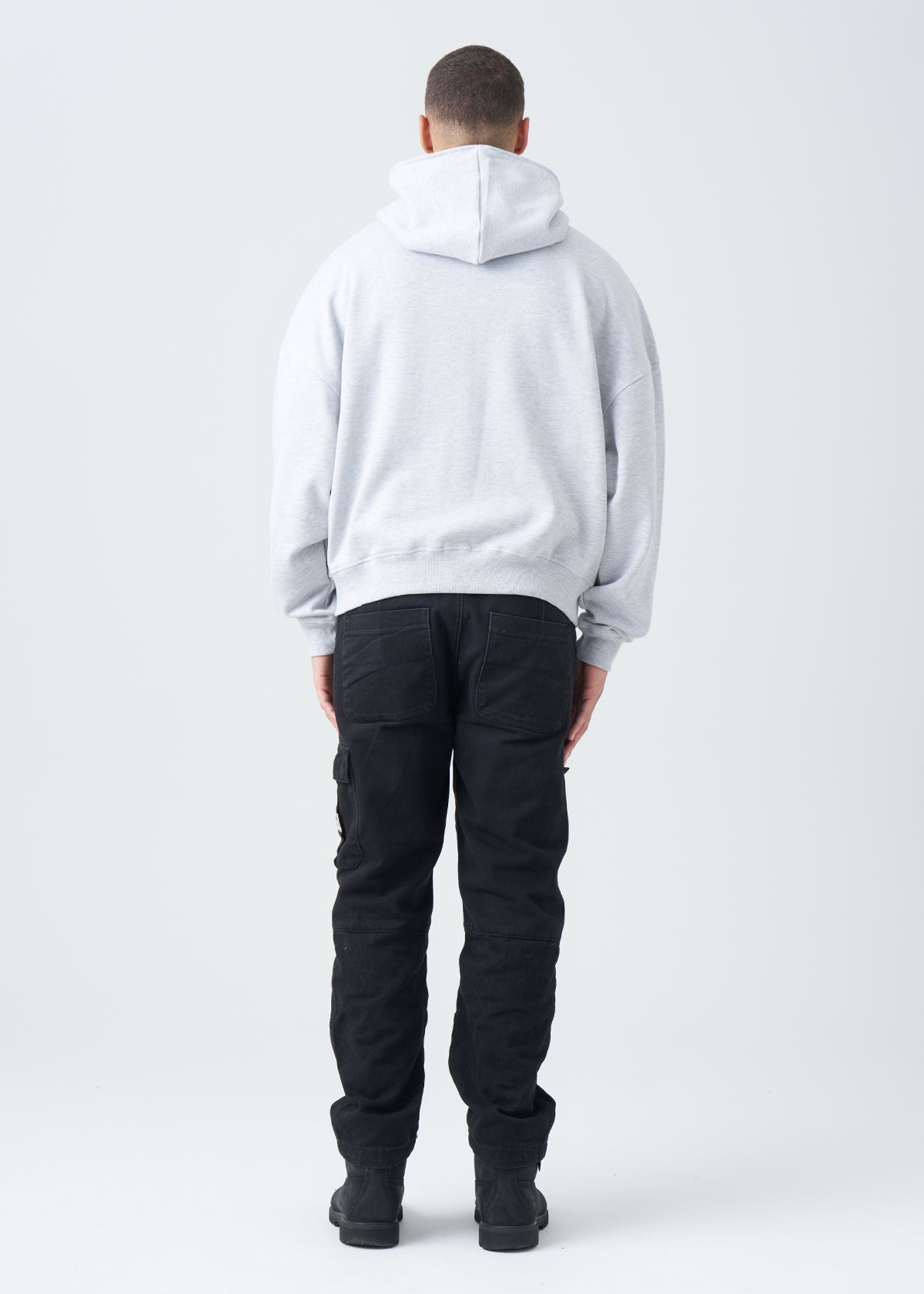 14 OZ Oversized Boxy Cropped Heavyweight Full-Zip Sweatshirt