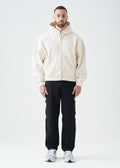 14 OZ Oversized Boxy Cropped Heavyweight Full-Zip Sweatshirt