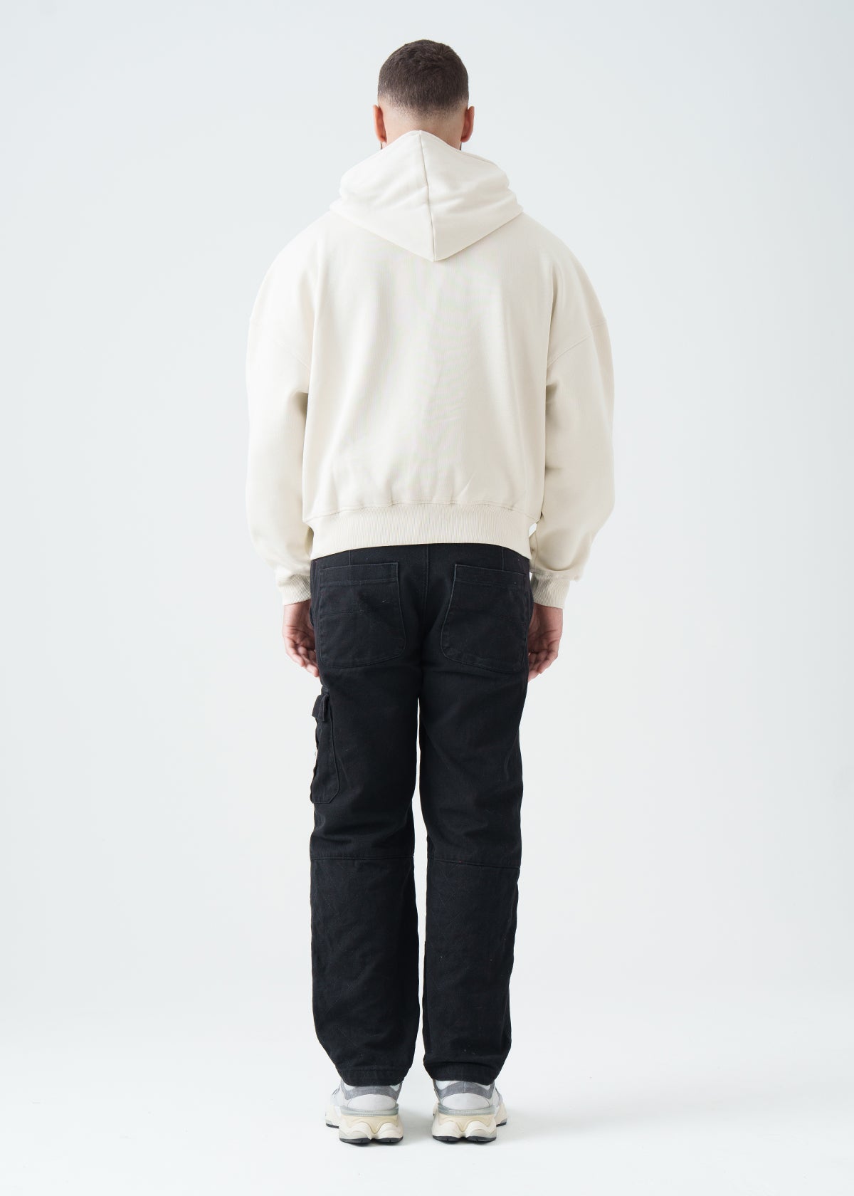 14 OZ Oversized Boxy Cropped Heavyweight Full-Zip Sweatshirt