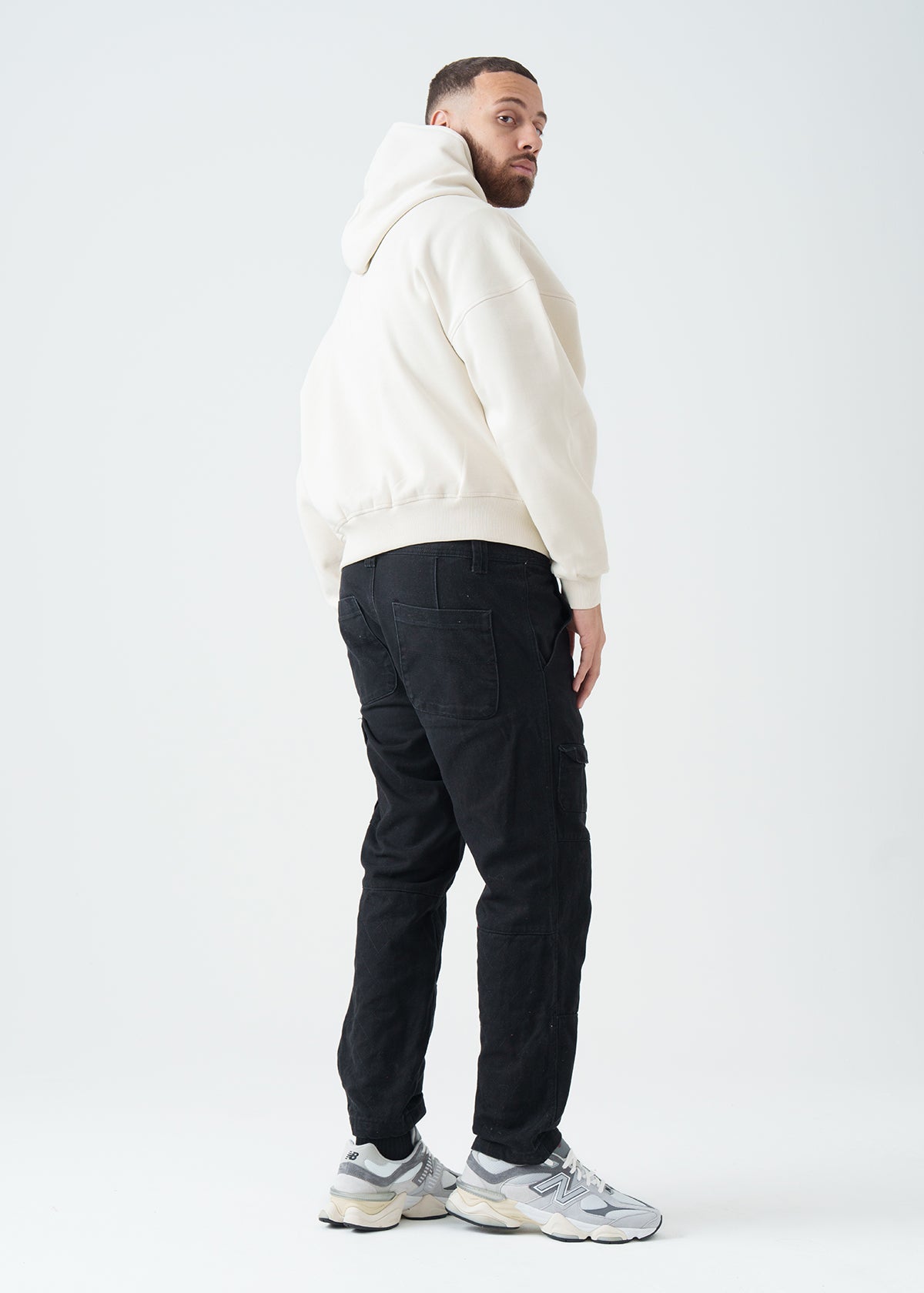 14 OZ Oversized Boxy Cropped Heavyweight Full-Zip Sweatshirt