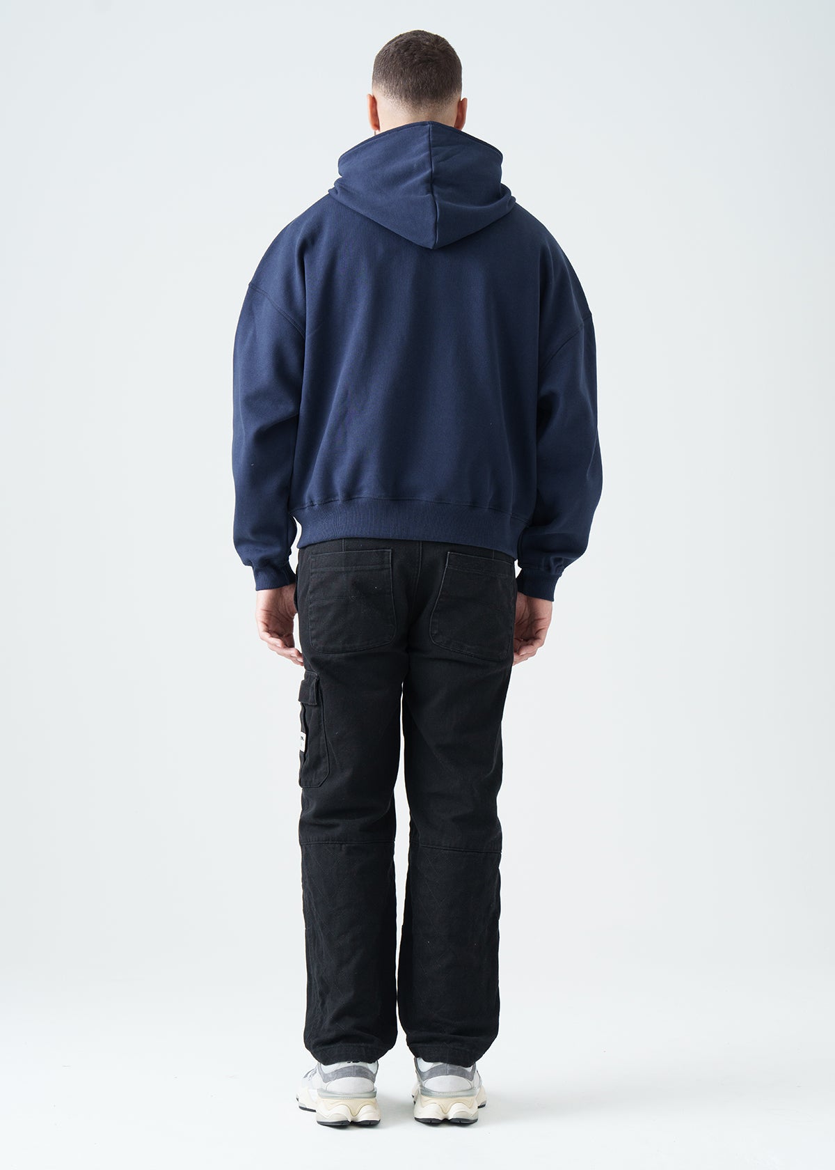 14 OZ Oversized Boxy Cropped Heavyweight Full-Zip Sweatshirt