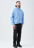14 OZ Oversized Boxy Cropped Heavyweight Full-Zip Sweatshirt