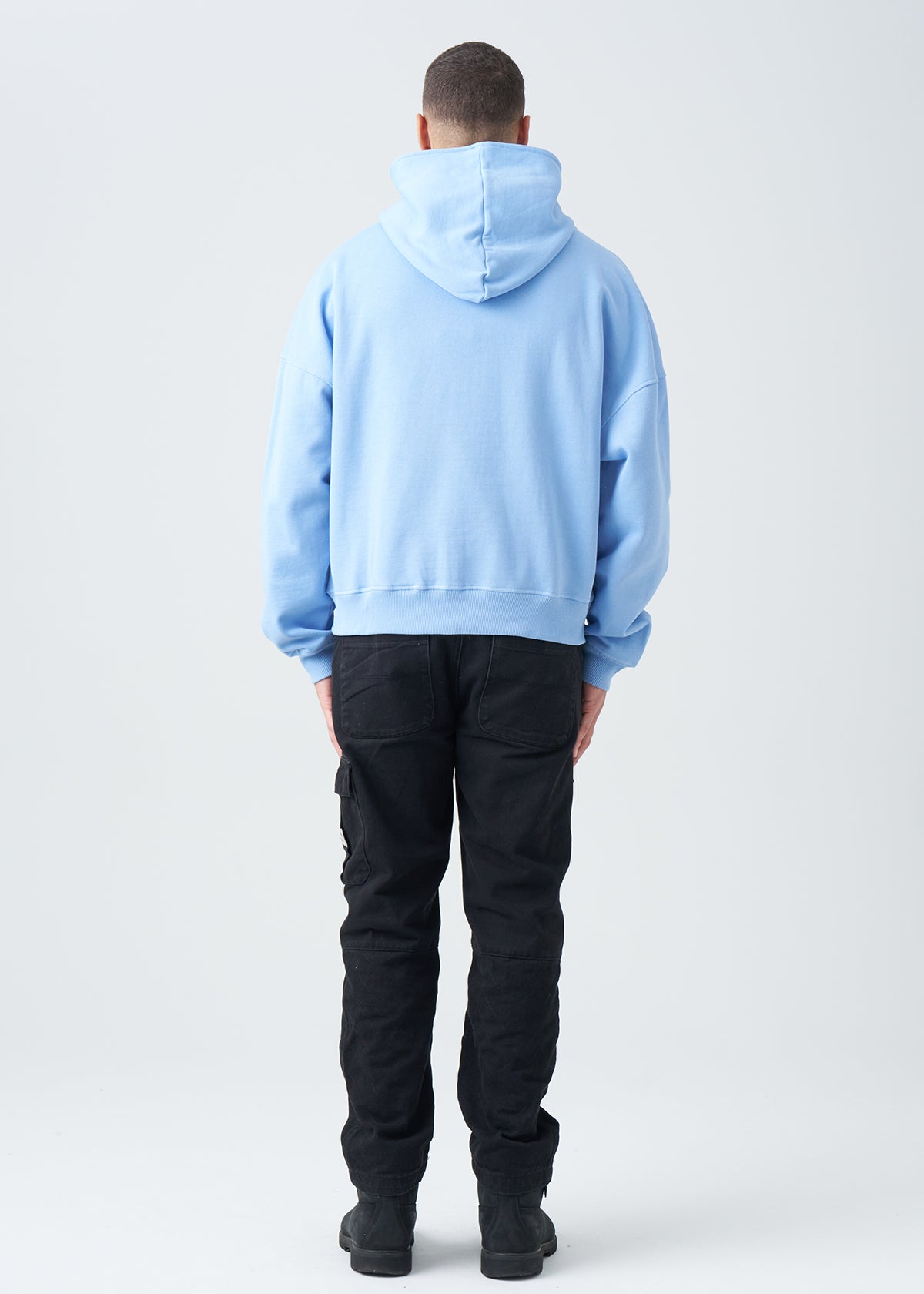 14 OZ Oversized Boxy Cropped Heavyweight Full-Zip Sweatshirt