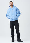 14 OZ Oversized Boxy Cropped Heavyweight Full-Zip Sweatshirt