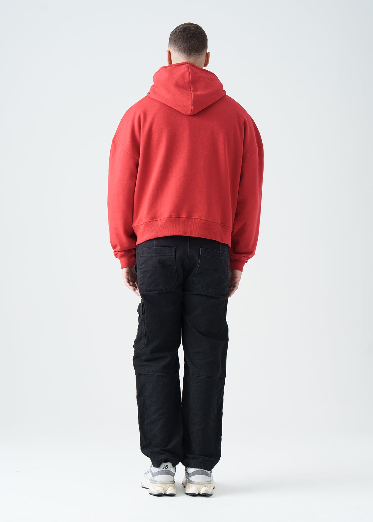 14 OZ Oversized Boxy Cropped Heavyweight Full-Zip Sweatshirt