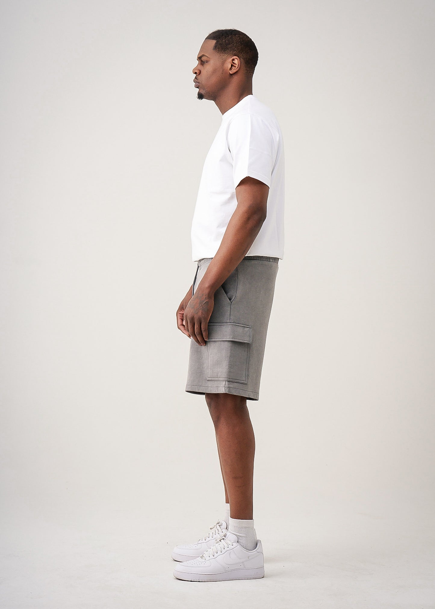 12 OZ Garment Dye Interlock Cargo Shorts