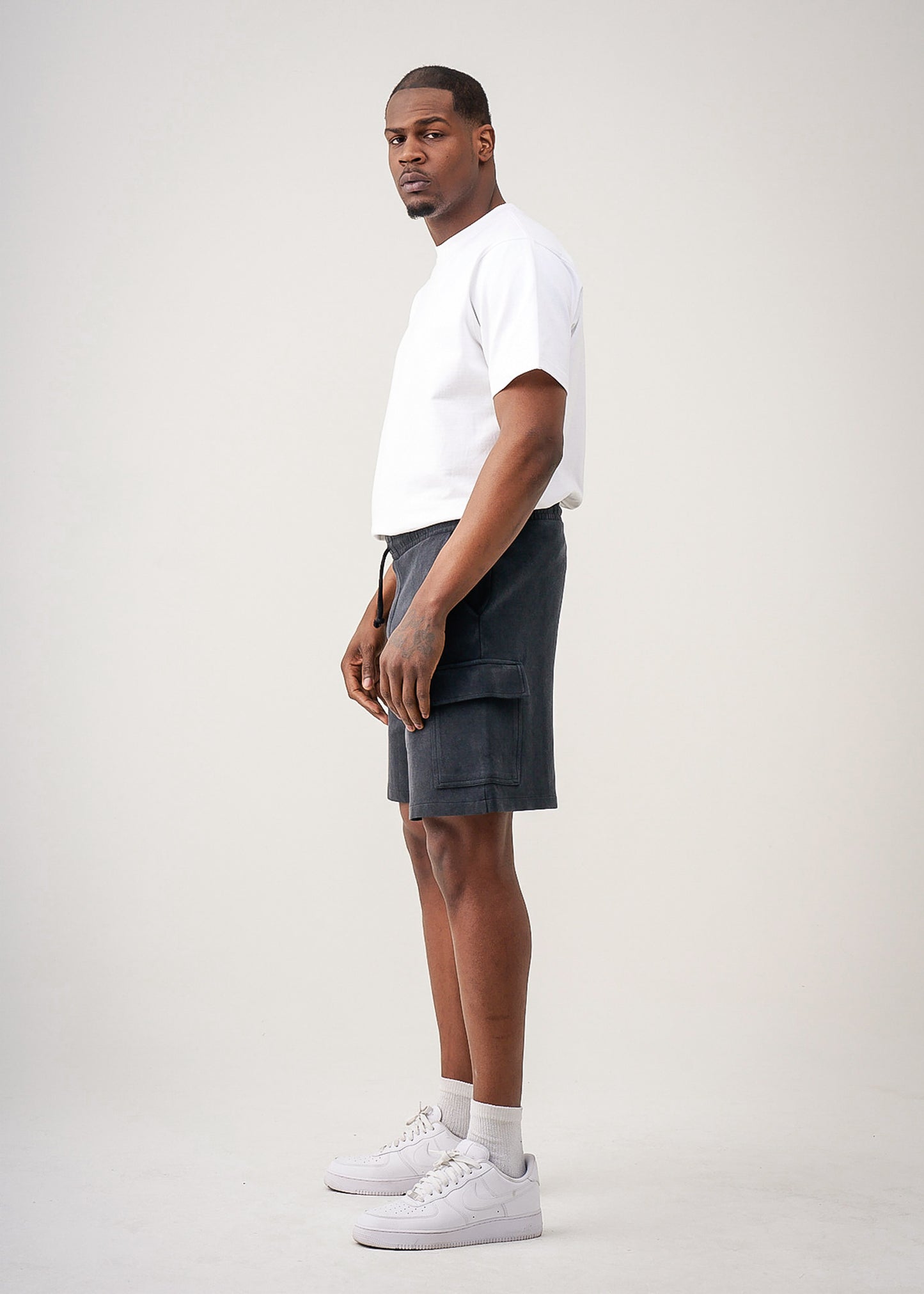 12 OZ Garment Dye Interlock Cargo Shorts