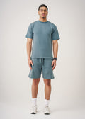 12 OZ Premium Interlock Lycra T-Shirt Short Set