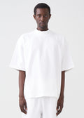 7.5 OZ Mock Neck Peached French Terry Oversized Boxy T-Shirt