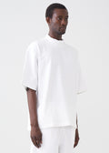 7.5 OZ Mock Neck Peached French Terry Oversized Boxy T-Shirt
