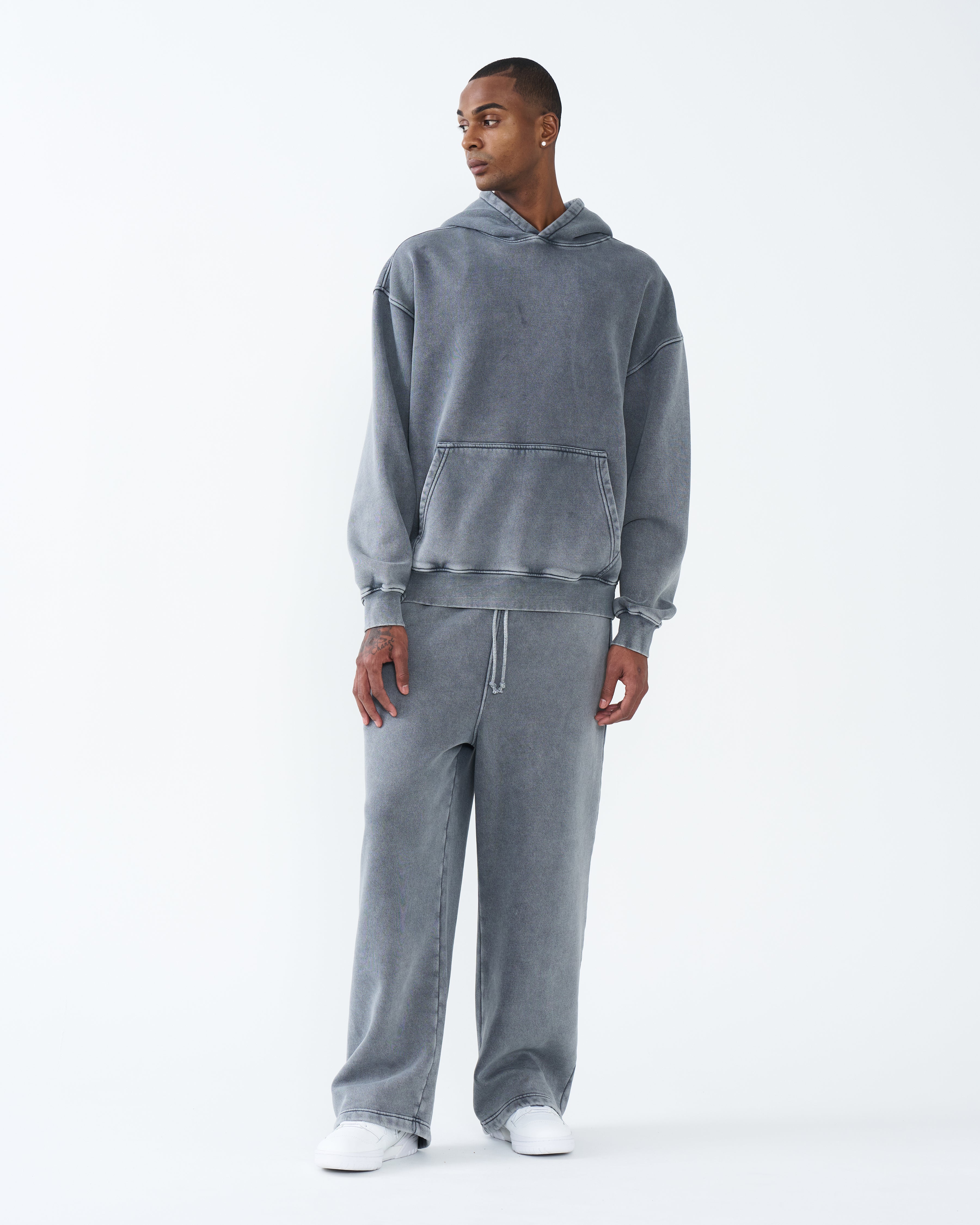 GADID ANONIEM スウェット 11 OZ Oversized Acid Wash Garment Dyed Sweatsuit – Blank Knights