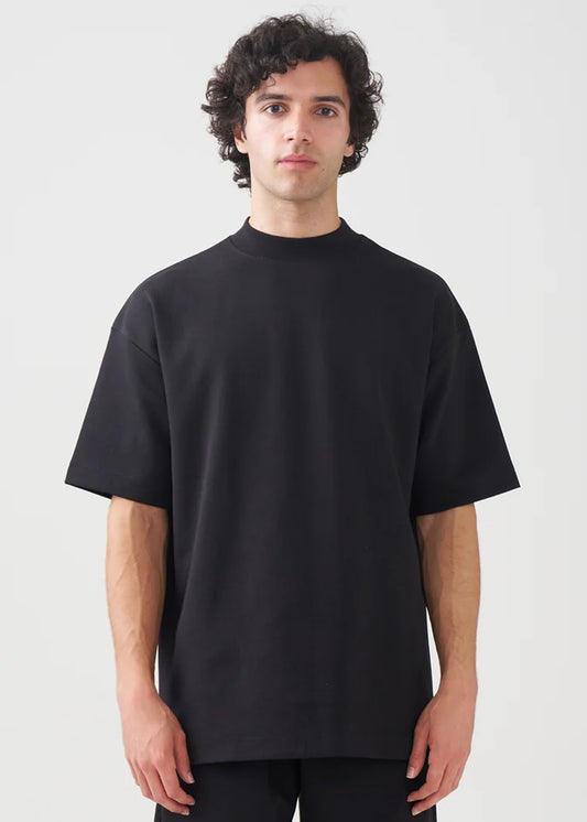 10 OZ Mock-Neck Oversized Interlock T-Shirt