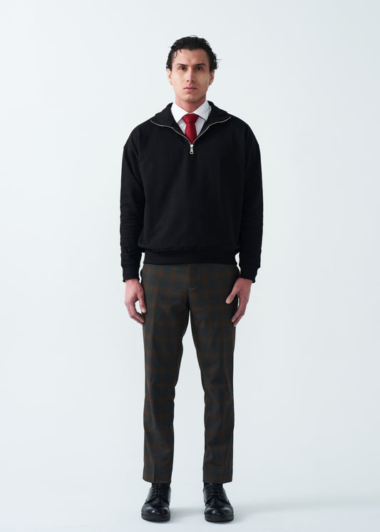 14 OZ Oversized Heavyweight Fleece Quarter-Zip