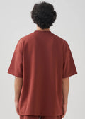 10 OZ Mock-Neck Oversized Interlock T-Shirt