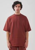 10 OZ Mock-Neck Oversized Interlock T-Shirt