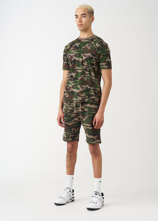 Camo T-Shirt And Short Set