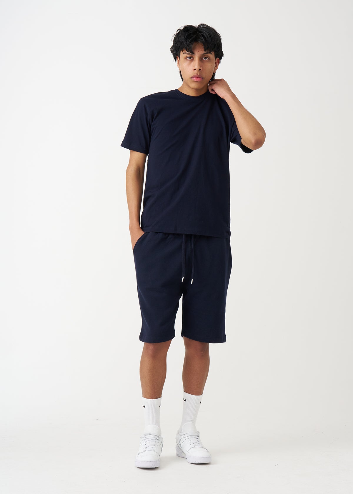 Navy T-Shirt And Short Set