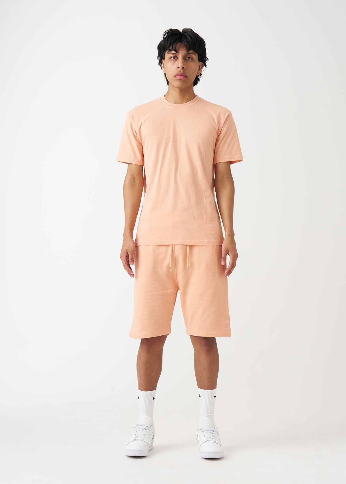 Peach T-Shirt And Short Set