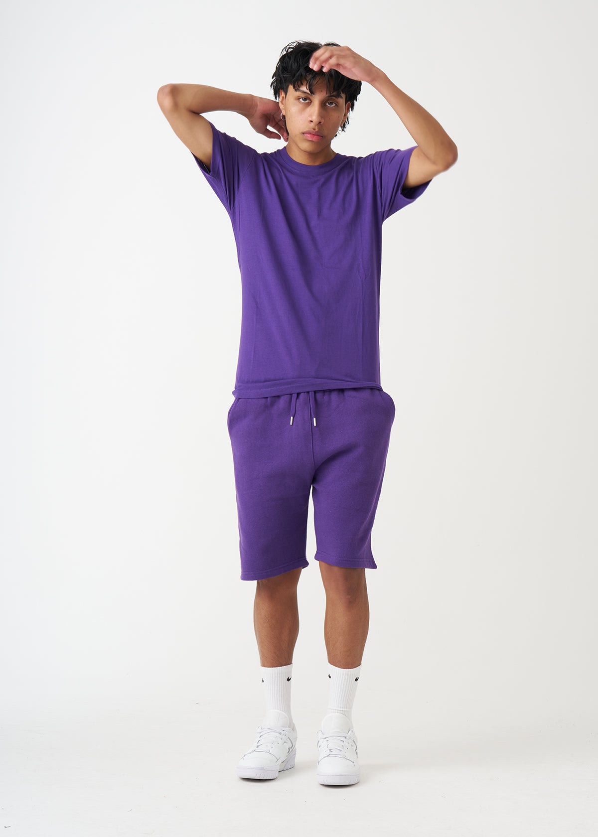 Purple T-Shirt And Short Set