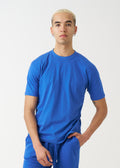 Royal Blue Combed Cotton T-Shirt