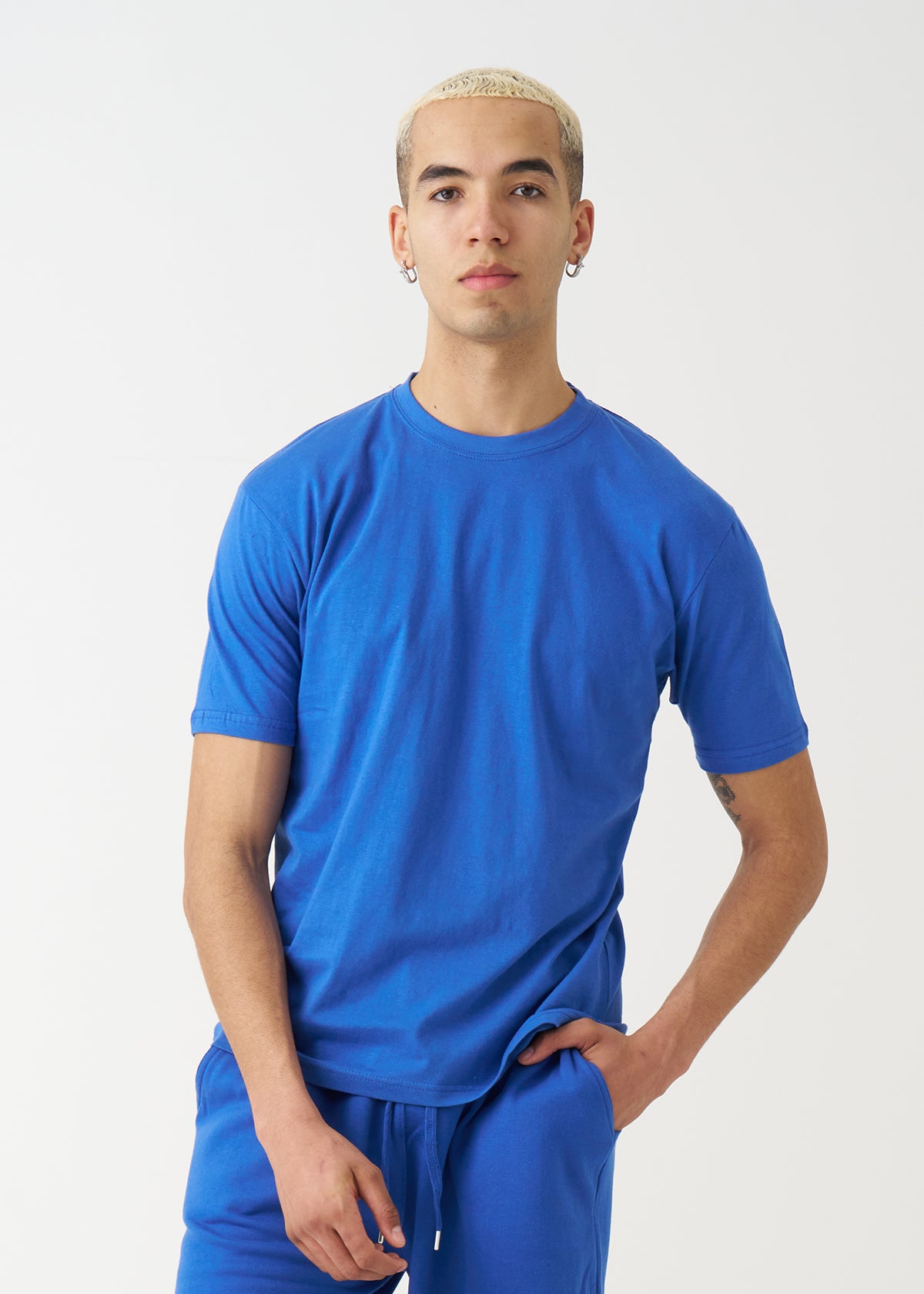 Royal Blue Combed Cotton T-Shirt