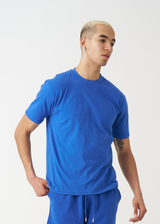 Royal Blue Combed Cotton T-Shirt