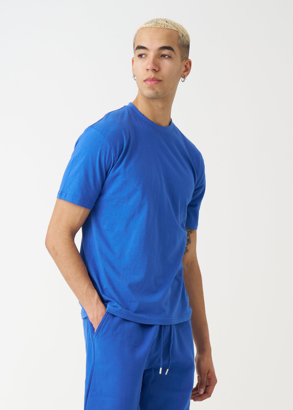 Royal Blue Combed Cotton T-Shirt