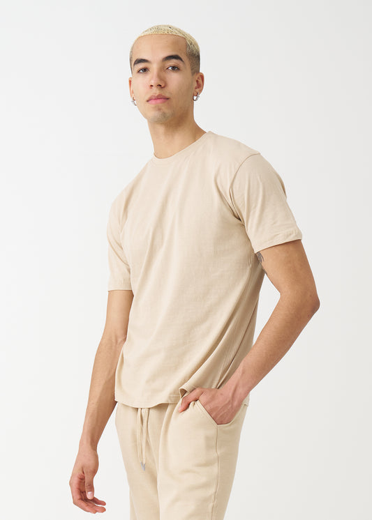 Sand Combed Cotton T-Shirt