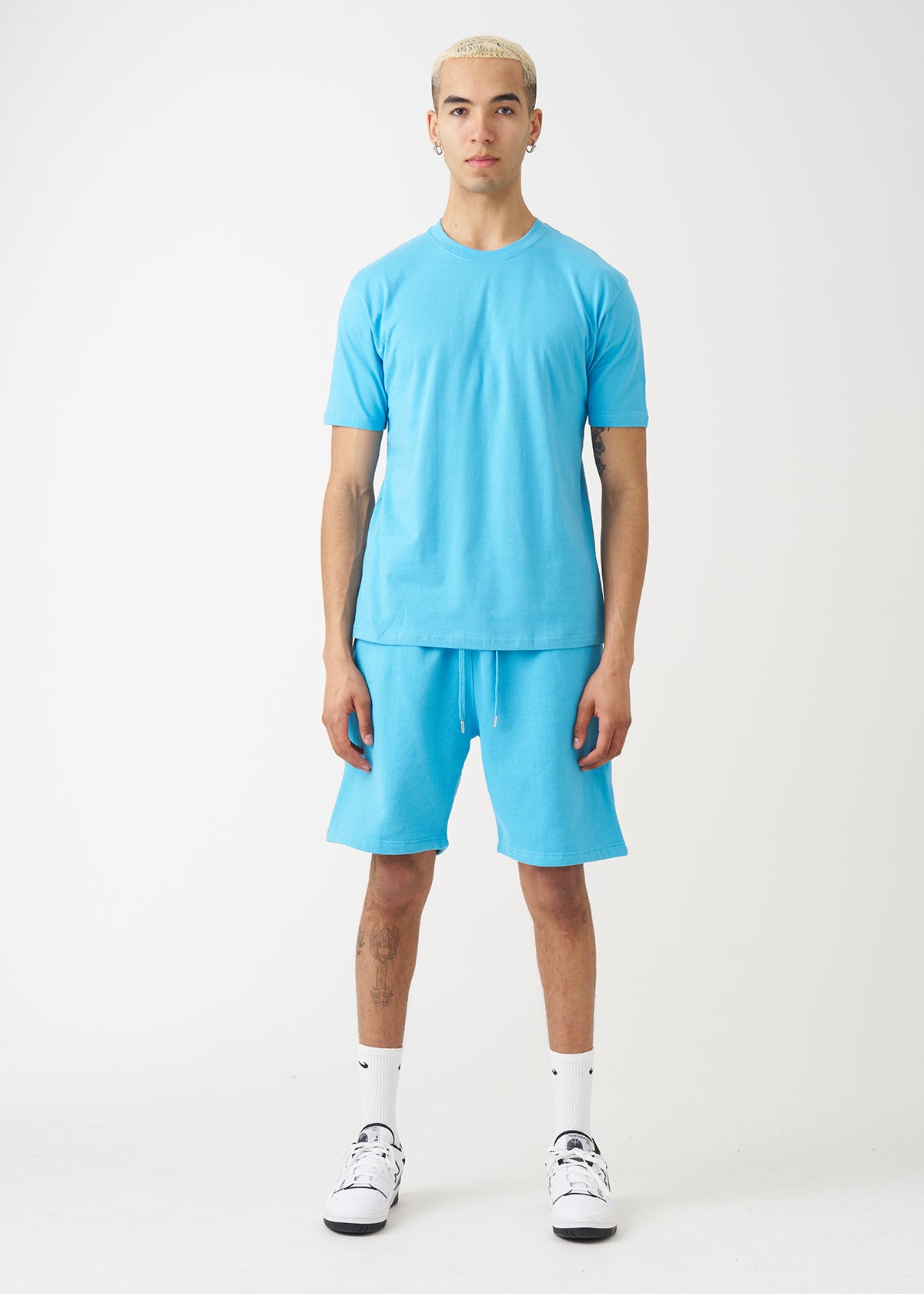 Sky Blue T-Shirt And Short Set