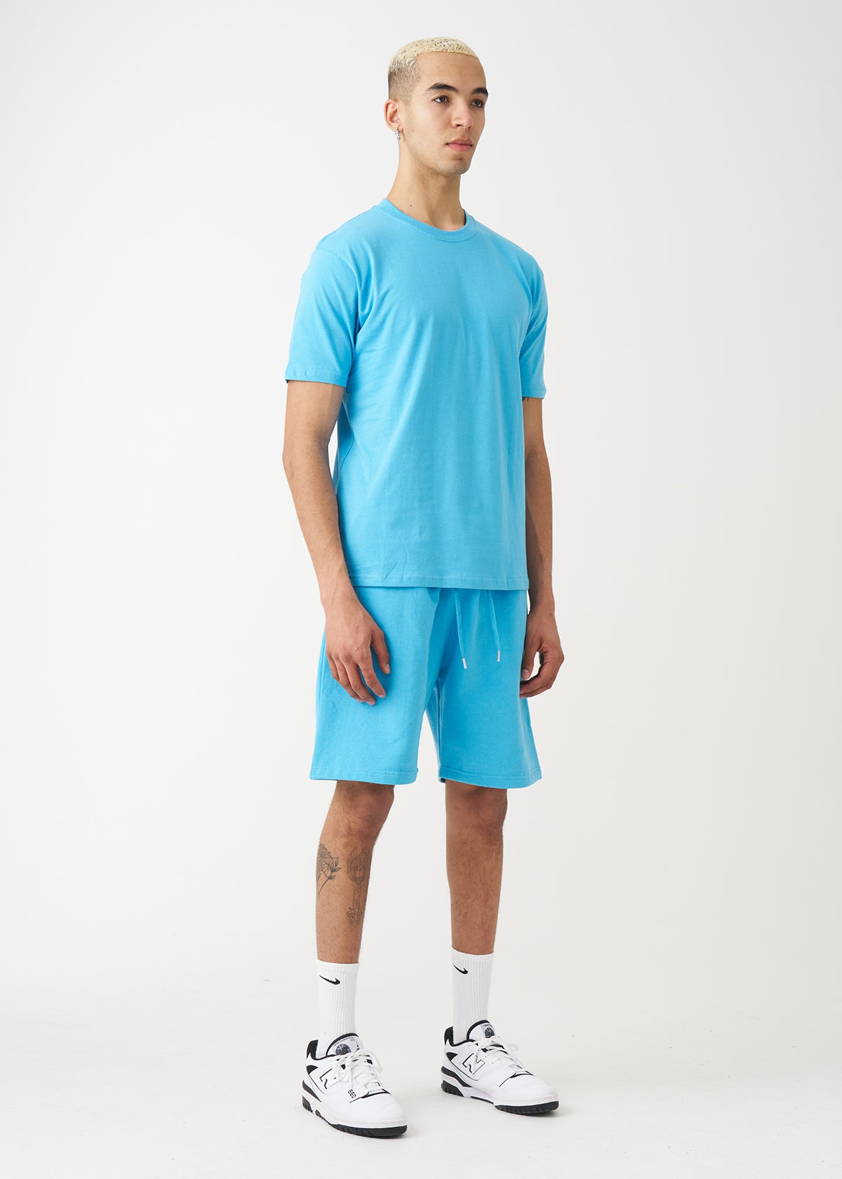 Sky Blue T-Shirt And Short Set