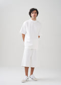10 OZ Mock-Neck Oversized Interlock T-Shirt And Long Short Set
