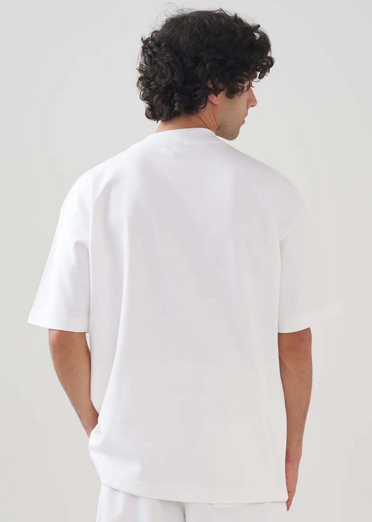 10 OZ Mock-Neck Oversized Interlock T-Shirt