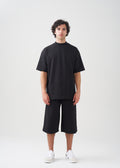 10 OZ Mock-Neck Oversized Interlock T-Shirt And Long Short Set