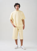 10 OZ Mock-Neck Oversized Interlock T-Shirt And Long Short Set