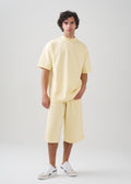 10 OZ Mock-Neck Oversized Interlock T-Shirt And Long Short Set