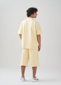 10 OZ Mock-Neck Oversized Interlock T-Shirt And Long Short Set