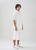 10 OZ Mock-Neck Oversized Interlock T-Shirt And Long Short Set