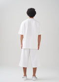 10 OZ Mock-Neck Oversized Interlock T-Shirt And Long Short Set