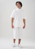 10 OZ Mock-Neck Oversized Interlock T-Shirt And Long Short Set