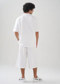 10 OZ Mock-Neck Oversized Interlock T-Shirt And Long Short Set