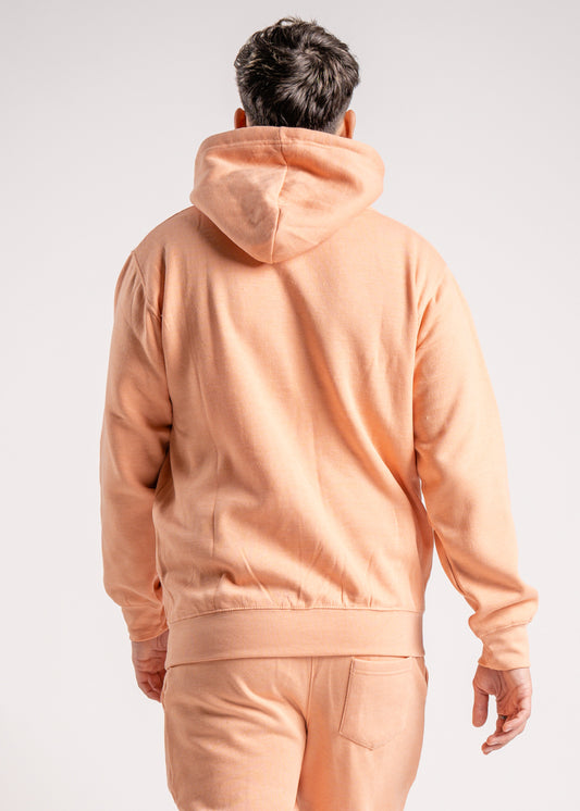 Peach Heavy Blend Fleece Hooded Sweatshirt