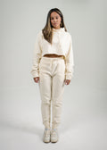 Off-White Crop Top SweatSuit