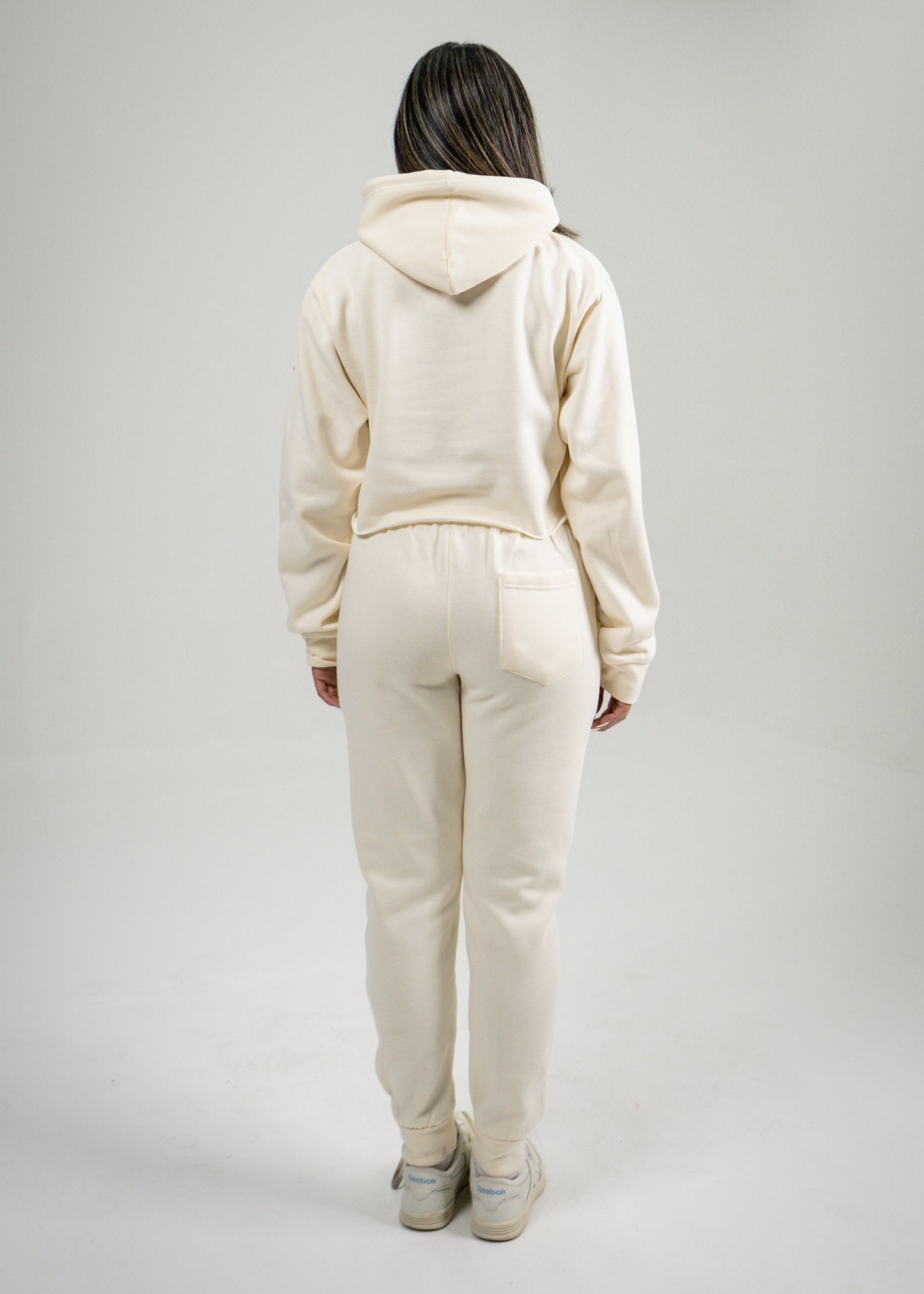 Off-White Crop Top SweatSuit