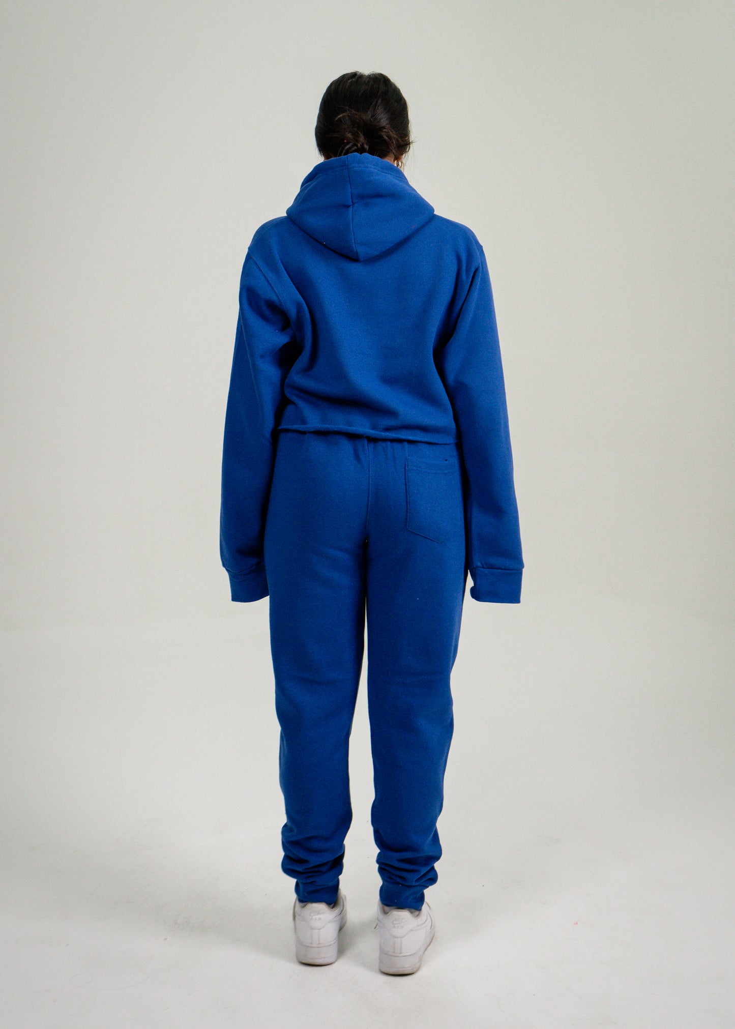 Royal Blue Crop Top SweatSuit