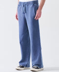 14 OZ French Terry Acid Wash Straight Leg Open Bottom Sweatpants