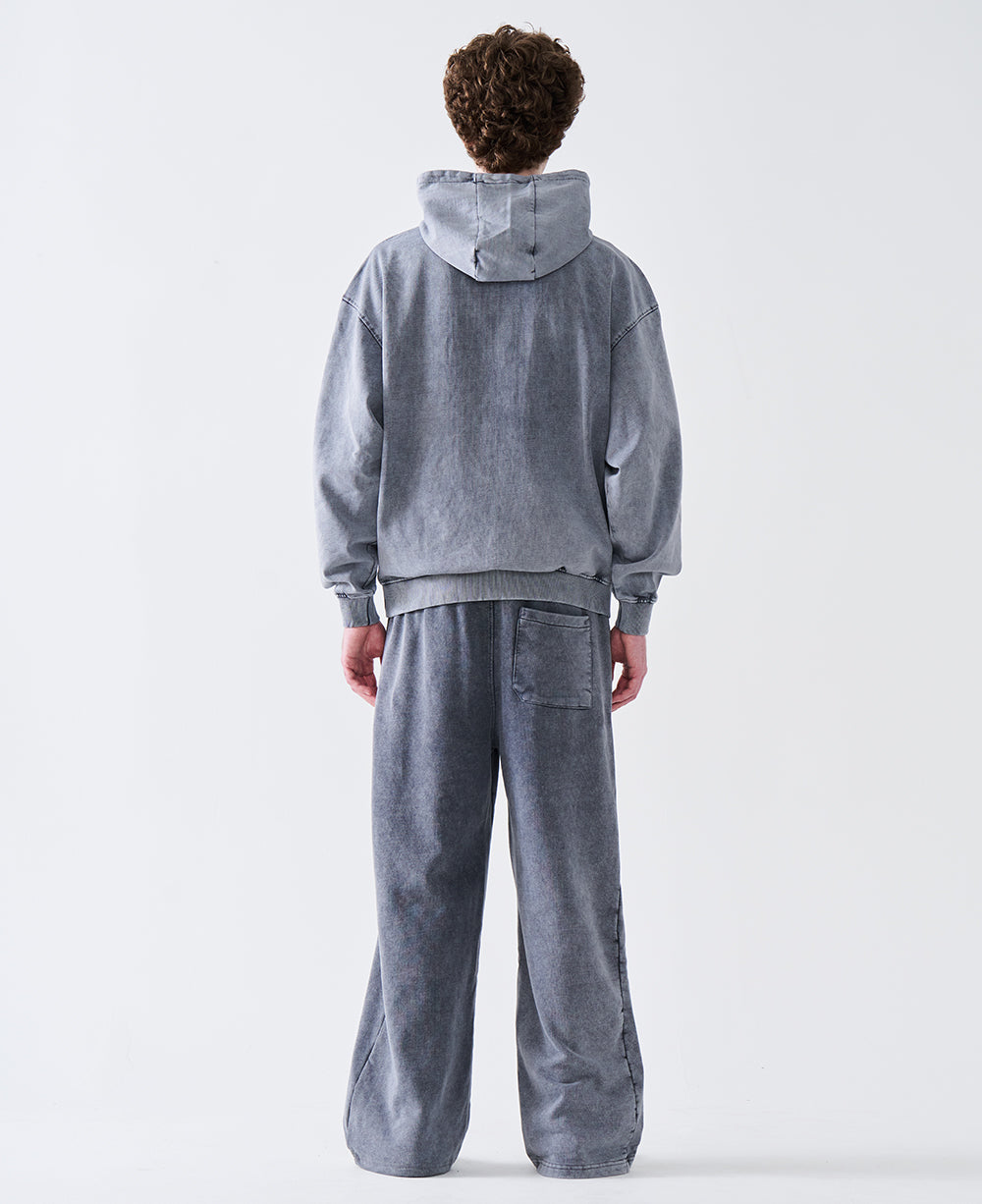 14 OZ Oversized Acid Wash French Terry Sweatshirt